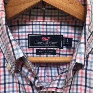 Vineyard Vines Boys button down Gingham Shirt L